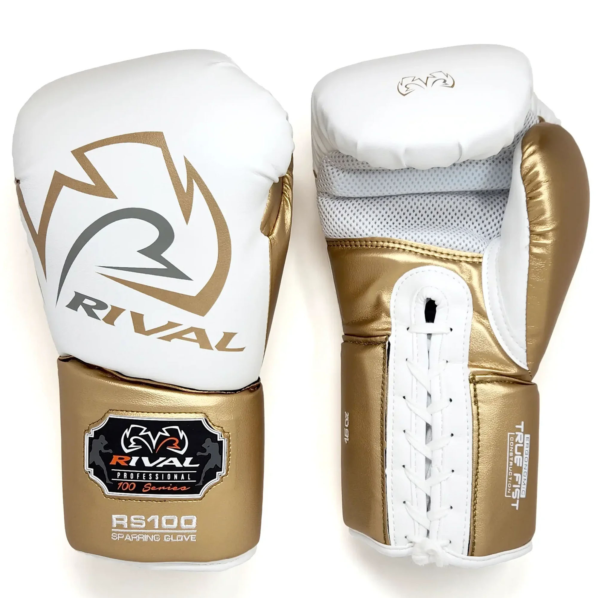 RIVAL Boxing RS100 Pro Lace-Up Sparring Gloves 16 oz. Small